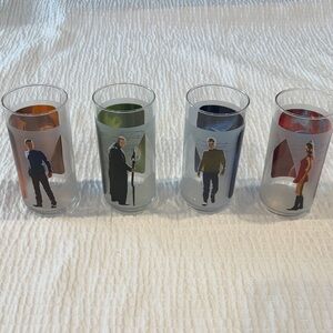 Star Trek Vintage Character Glasses from Burger King 2008